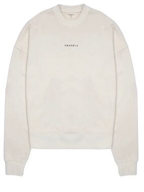 Mens YoungLA 561 Super Size Crewneck Oversized Sweater - Cream Wash Size Large